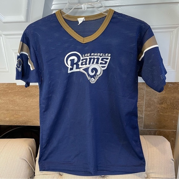 Franklin Sports Kids Los Angeles Rams Mash Jersey Sz L - Picture 1 of 7
